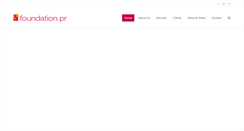 Desktop Screenshot of foundation-pr.co.uk