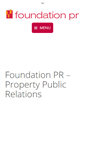 Mobile Screenshot of foundation-pr.co.uk