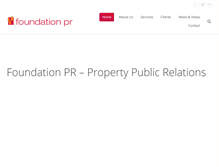 Tablet Screenshot of foundation-pr.co.uk